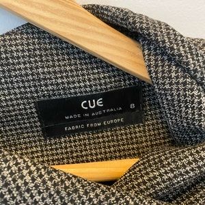 Cue Australia grey and black dress